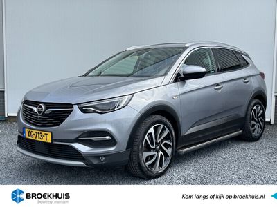 tweedehands Opel Grandland X 1.2 T. 130 pk | Navigatie | Leder | Open schuifdak | Trekhaak Parkeercamera | LED verlichting | Stoelverwarming -en koeling | Ac