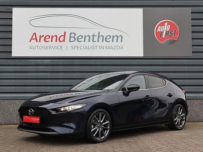 Blauw (metallic) Occasion 2021 Mazda 3 Luxury Hatchback | € 21.945 (Eerlijke prijs)