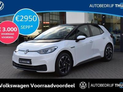 tweedehands VW ID3 Pure 45 kWh Climatronic, snelladen 135kw, parkeersensoren voor en achter, adaptive cruise control, verkeersborddetectie, DAB+, LED koplampen en achterlichten, Keyless Start, Apple Carplay & Android Auto