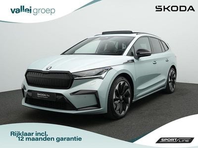 Occasion Skoda Enyaq iV SportLine 195 kW (266 PK) 2022 Zilver SUV