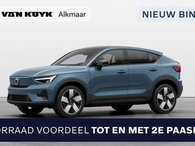 tweedehands Volvo C40 Recharge 252pk Extended Range Plus 82 kwh / 20" / Nubuck-MicroTech / Trekhaak / Extra getint Glas / Verwarmbare voorstoelen + Stuurwiel / Warmtepomp / BLIS / Adaptive cruise control /