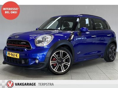 tweedehands Mini John Cooper Works Countryman 1.6 Cooper Works Chili/ 218 PK!/ AWD!/ Harman-Kardon/ Panorama-Dak/ Bi-Xenon/ Zwarte-hemel/ 18'' LMV/ Navi/ Cruise/ Bluetooth/ Multi. Sportstuur/ Chroom/ PDC/ Dakrails/ LED Mistl.