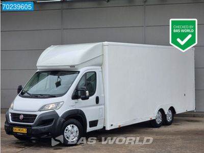 tweedehands Fiat Ducato 130pk 30m3 XXL Bakwagen B rijbewijs 3500kg Meubelbak Koffer Gesloten laadbak Airco Cruise control