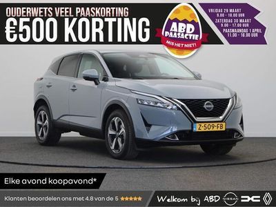 tweedehands Nissan Qashqai 158pk MHEV N-Connecta | Rondomzicht camera| Stoel en Stuurverwarming | Voorruitverwarming | Adaptieve Cruise Control |