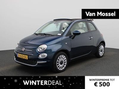 Blauw Occasion 2020 Fiat 500C Lounge Cabriolet | € 12.900 (Eerlijke prijs)