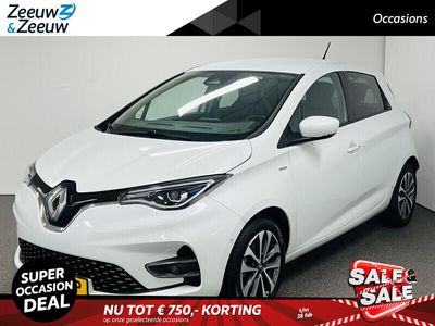 tweedehands Renault Zoe R135 Edition One 52 kWh (ex Accu) Navi airco camera leer stoelverwarming bose digital dash subsidie €2000 mogelijk