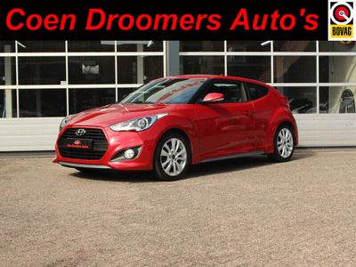 tweedehands Hyundai Veloster 1.6 T-GDI i-Catcher Sportstoelen, Bluetooth, Climate Contr, Isofix, Parkeersensoren, Navigatie (MET GARANTIE*)