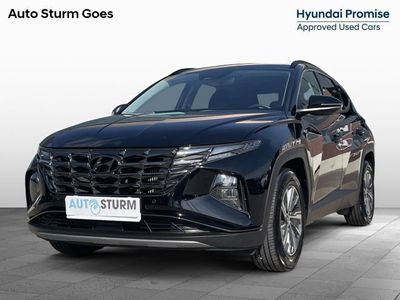 tweedehands Hyundai Tucson 1.6 T-GDI MHEV Comfort | Navigatie | Camera | Apple Carplay/Android Auto | Keyless Entry | Cruise & Climate Control | LED Koplampen | Stoelverwarming | Rijklaarprijs!