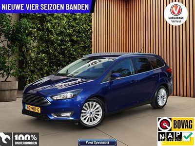 Blauw Occasion 2015 Ford Focus Titanium Stationwagen | € 9.895 (Duur)