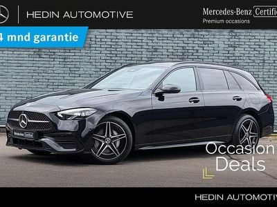 Zwart, metallic lak Occasion 2023 Mercedes C300e AMG line Stationwagen | € 41.490 (Eerlijke prijs)