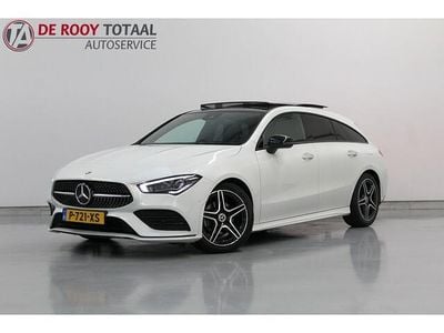 Wit (metallic) Occasion 2022 Mercedes CLA180 Shooting Brake AMG line Stationwagen | € 27.800 (Goede deal)