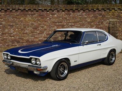 tweedehands Ford Capri CAPRI 2600 RS "Bare-metal"-restoration, They only used NOS-parts, This 2600 RS represents the top of the range The restoration is largely recorded in book form