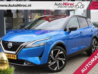 tweedehands Nissan Qashqai MHEV 158 Xtronic Tekna Plus | AUTOMAAT | TWO-TONE | TREKHAAK | 1.800 KG TREKGEWICHT | ALLSEASONBANDEN |