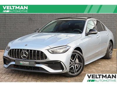 Grijs Occasion 2024 Mercedes C300 AMG line Sedan | € 48.995 (Eerlijke prijs)