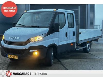 tweedehands Iveco Daily 35S15 3.0 375/ 3500KG Trekgewicht!/ Dubbele Cabine!/ 3-Pers/ Trekhaak/ Airco/ Cruise/ Bluetooth/ 6-Versnell./ Elek.Pakket/ C.V. Afstand/ Multi-Stuur/ USB/ Laadbak