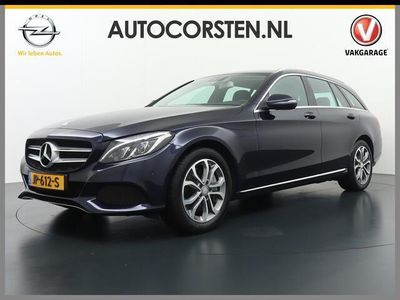 tweedehands Mercedes E350 C-KLASSE EstateCamera Elek.klep 1/2Leer Navi Stoelverw. Led Pdc Tel. Usb Cruise Isofix 17''LM Lease Edition