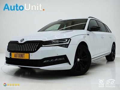 Wit Gebruikt 2021 Skoda Superb SportLine Stationwagen | € 25.840 (Eerlijke prijs)
