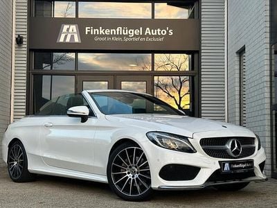 Wit Occasion 2017 Mercedes C200 AMG line Cabriolet | € 27.900 (Eerlijke prijs)