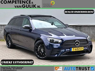 Occasion Mercedes E300 AMG line 211 PK (155 kW) 2021 Blauw Stationwagen