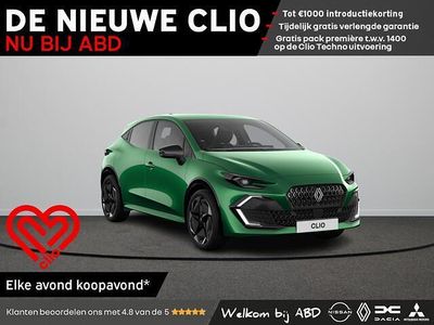 Nieuw Renault Clio V Techno 159 PK (116 kW) 2026 Groen Hatchback
