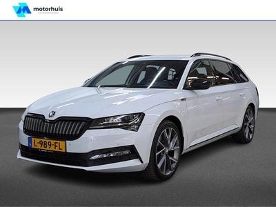 Wit Gebruikt 2021 Skoda Superb Business Line Stationwagen | € 23.440 (Iets duurder)