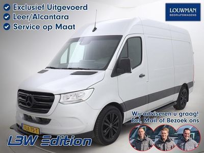 tweedehands Mercedes Sprinter 317 1.9 CDI L2H2 *LBW-Edition* | Leder/alcantara | Klasse 3 alarm | 170PK | 3500KG Trekhaak | Betimmering | Camera | MBUX | Treeplanken | LBW Edition