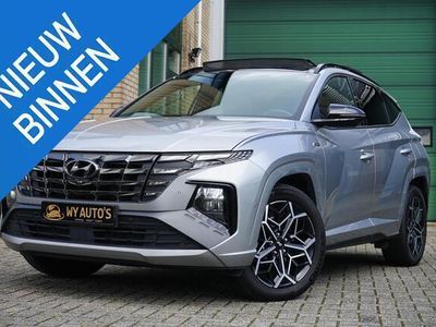 tweedehands Hyundai Tucson 1.6 T-GDI HEV N Line Sky GARANTIE tot 2027|Panoramadak|Stoelventilatie|Stuurverwarming|Stoelverwarming Voor en Achter|Adaptieve Cc|360camera|Navi