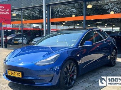 tweedehands Tesla Model 3 BWJ 12-2019 / 463PK Performance 75 kWh / Pano dak / Drive assist / Leer / Camera a / 20'' LMV /