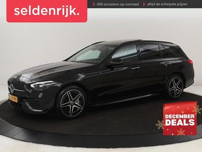 Zwart Gebruikt 2022 Mercedes C300e AMG line Stationwagen | € 32.400 (Eerlijke prijs)
