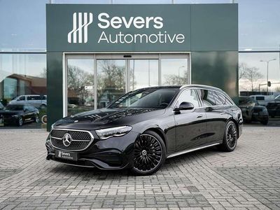Zwart Occasion 2025 Mercedes E300 AMG line Stationwagen | € 63.988 (Eerlijke prijs)