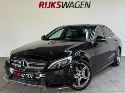 Zwart Occasion 2017 Mercedes C180 AMG Sedan | € 22.450 (Eerlijke prijs)