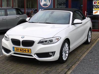 tweedehands BMW 218 2-SERIE Cabrio i High Executive TREKHAAK NAVI LEER NL AUTO