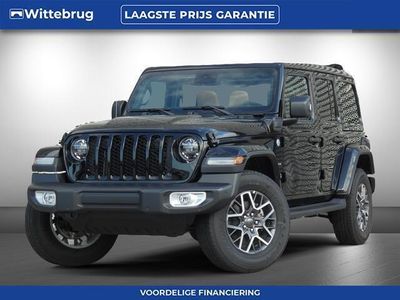 tweedehands Jeep Wrangler Unlimited 4xe 380PK Sahara ! LEDERENBEKLEDING & STOELVERWARMING & Compleet uitgevoerd !