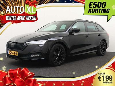 Zwart Occasion 2022 Skoda Octavia SportLine Stationwagen | € 21.440 (Eerlijke prijs)