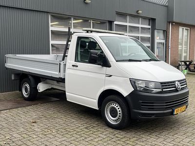 tweedehands VW Transporter 2.0 TDI 140pk Airco Cruise control Trekhaak 2500kg Telefoonverbinding 1e Eigenaar Openlaadbak Pick-upDoka Pritsche Ahk 2500kg