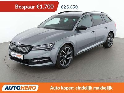 Occasion Skoda Superb SportLine 218 PK (160 kW) 2021 Grijs Stationwagen