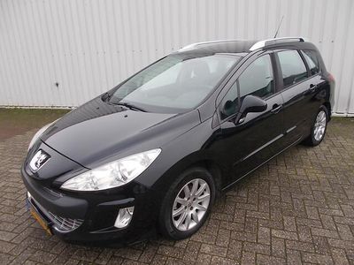 Zwart (metallic) Gebruikt 2009 Peugeot 308 SW Stationwagen | € 1.595