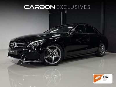 Zwart Occasion 2017 Mercedes C180 AMG Sedan | € 20.995 (Eerlijke prijs)