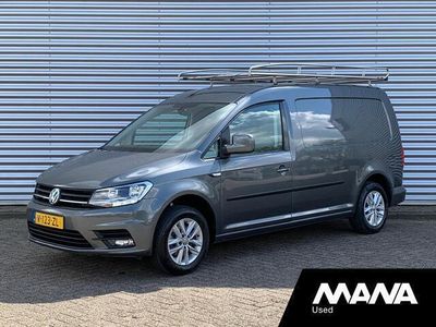 tweedehands VW Caddy 2.0 102pk TDI L2H1 BMT Maxi Highline Airco Cruise Navi Sensoren CarPlay 12V Verwarmde-Spiegels/Voorruit Trekhaak Imperiaal LMV