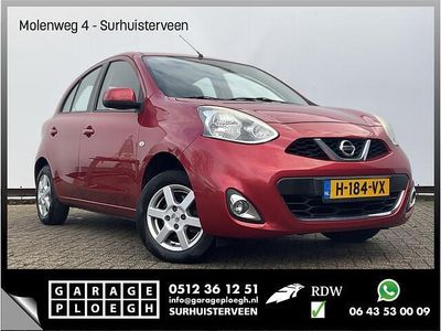 Rood (metallic) Gebruikt 2014 Nissan Micra Acenta Hatchback | € 5.900 (Iets duurder)