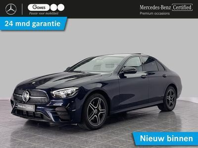 tweedehands Mercedes E300 e AMG | Panoramadak | Trekhaak | Bruin Leder