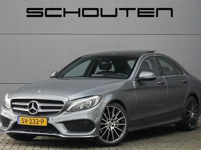 tweedehands Mercedes C180 AMG Premium Pano Leer Led 19" 1e eig.