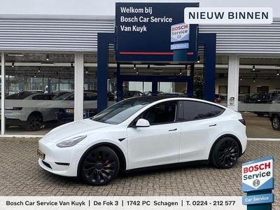 Wit Occasion 2022 Tesla Model Y Performance SUV | € 38.950 (Eerlijke prijs)