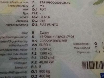 Zwart Occasion 2009 Fiat Punto Active Sedan | € 3.000