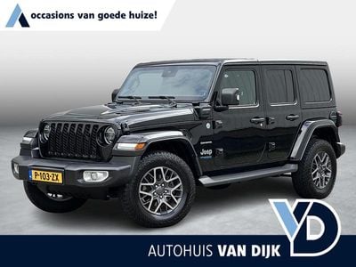 Occasion Jeep Wrangler Unlimited Sahara 380 PK (279 kW) 2021 Zwart SUV