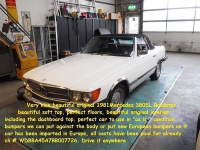 Wit Occasion 1981 Mercedes 380 | € 23.850