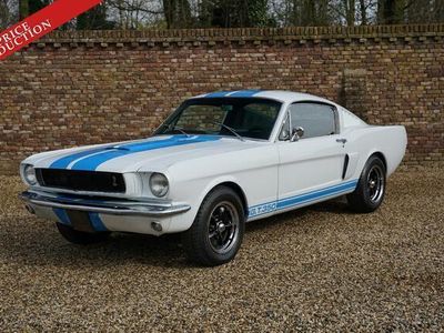 tweedehands Ford Mustang GT PRICE REDUCTION! 289 V8 Fastback "Bare metall" restored and mechanically rebuilt, Modern equivalent of Wimbledon White with a black leather interior with hand-stitched Shelby logo, Stunning colour combination, Individual tribute to the 350