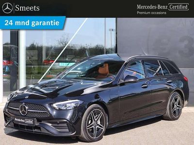 Zwart Occasion 2022 Mercedes C300e AMG line Stationwagen | € 38.555 (Iets duurder)