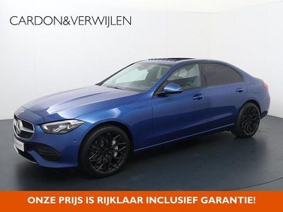 Blauw Gebruikt 2022 Mercedes C300e AMG line Sedan | € 38.840 (Super prijs)