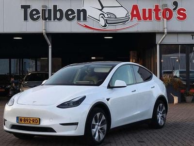 Occasion Tesla Model Y Long Range AWD 378 kW (514 PK) 2021 Wit SUV